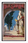 Blue Star Line, Mediterranean Cruises poster by Maurice Randall