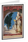 Blue Star Line, Mediterranean Cruises poster by Maurice Randall