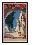 Blue Star Line, Mediterranean Cruises poster by Maurice Randall