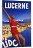 Lucerne Lido poster by Albert Solbach