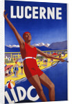 Lucerne Lido poster by Albert Solbach