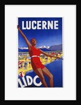 Lucerne Lido poster by Albert Solbach
