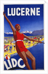 Lucerne Lido poster by Albert Solbach