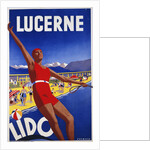 Lucerne Lido poster by Albert Solbach