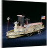 A rare Electra American clock-work, tinplate paddlewheel river boat, circa 1860's by Anonymous