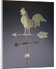 Fine feathered rooster and arrow weathervane by Anonymous