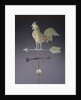 Fine feathered rooster and arrow weathervane by Anonymous