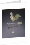 Fine feathered rooster and arrow weathervane by Anonymous