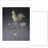 Fine feathered rooster and arrow weathervane by Anonymous