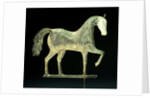 A molded copper and cast zinc horse weathervane by Anonymous