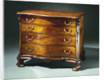 A Chippendale carved and veneered mahogany dressing bureau by Anonymous