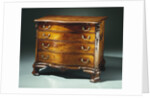 A Chippendale carved and veneered mahogany dressing bureau by Anonymous