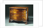 A Chippendale carved and veneered mahogany dressing bureau by Anonymous