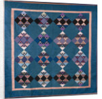An Amish bird in flight design coverlet by Anonymous