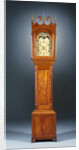 A rare federal inlaid cherrywood tall-case clock by Anonymous