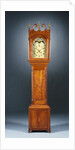 A rare federal inlaid cherrywood tall-case clock by Anonymous
