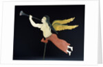 A sheet metal Angel Gabriel weathervane by Anonymous