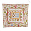 American pieced and appliqued cotton quilted coverlet by Anonymous