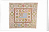 American pieced and appliqued cotton quilted coverlet by Anonymous