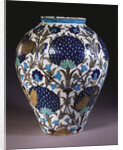 A glazed earthenware 'Persian' vase by William de Morgan
