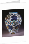 A glazed earthenware 'Persian' vase by William de Morgan