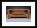 L. & J.G. Stickley Company oak 'Prairie' settle by Anonymous