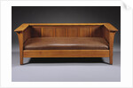 L. & J.G. Stickley Company oak 'Prairie' settle by Anonymous