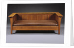 L. & J.G. Stickley Company oak 'Prairie' settle by Anonymous