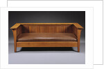 L. & J.G. Stickley Company oak 'Prairie' settle by Anonymous