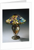 Tiffany Studios 'Clematis' leaded glass and bronze table lamp by Anonymous
