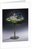 Tiffany Studios 'Pond Lily' leaded glass & bronze table lamp by Anonymous