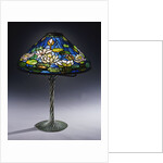 Tiffany Studios 'Pond Lily' leaded glass & bronze table lamp by Anonymous