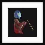 Ancient Egyptian Profile Face and Wig by Anonymous