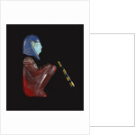 Ancient Egyptian Profile Face and Wig by Anonymous