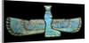 An Egyptian turquoise glazed composition pectorial in the form of a winged Isis by Anonymous