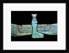 An Egyptian turquoise glazed composition pectorial in the form of a winged Isis by Anonymous