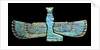 An Egyptian turquoise glazed composition pectorial in the form of a winged Isis by Anonymous