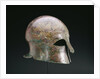 A Greek bronze Corinthian helmet by Anonymous