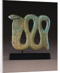 An Egyptian pale-blue faience plaque of a cobra, Dynasty XXVI-XXX, 664-30 B.C by Anonymous