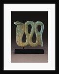 An Egyptian pale-blue faience plaque of a cobra, Dynasty XXVI-XXX, 664-30 B.C by Anonymous