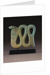An Egyptian pale-blue faience plaque of a cobra, Dynasty XXVI-XXX, 664-30 B.C by Anonymous