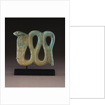 An Egyptian pale-blue faience plaque of a cobra, Dynasty XXVI-XXX, 664-30 B.C by Anonymous