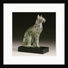 An Egyptian bronze figure of a cat by Anonymous