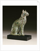 An Egyptian bronze figure of a cat by Anonymous