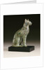 An Egyptian bronze figure of a cat by Anonymous