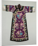 A purple ground Silk embroidered lady's informal robe by Anonymous