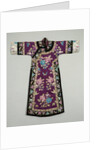 A purple ground Silk embroidered lady's informal robe by Anonymous