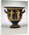 An Apulian red-figure bell krater attributed to the Painter of the Long Overalls by Anonymous