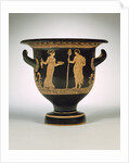 An Apulian red-figure bell krater attributed to the Painter of the Long Overalls by Anonymous