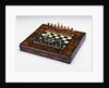 A Louis XIV ivory, ebony and floral marquetry games-board by Anonymous
